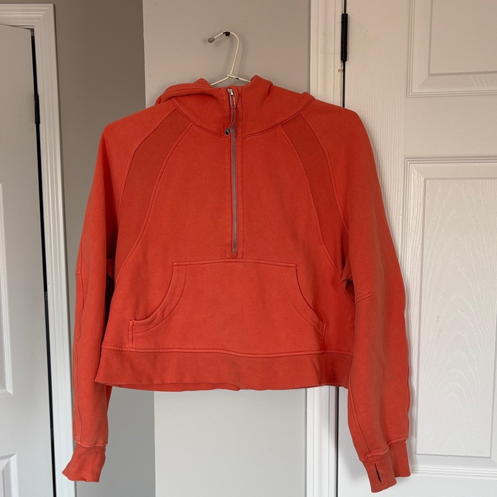 lululemon athletica Red Half-Zip Hoodie